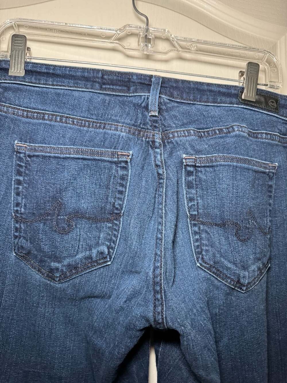 AG Adriano Goldschmied The Prima Size 27R Blue Mid-Rise Cigarette Jeans - Picture 4 of 9